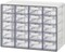 Small 20-Drawer Cabinet – Stackable Clear Organizer for Hardware, Beads, Plastic Bricks, Office, and Craft Storage (Made in Korea, Gray)